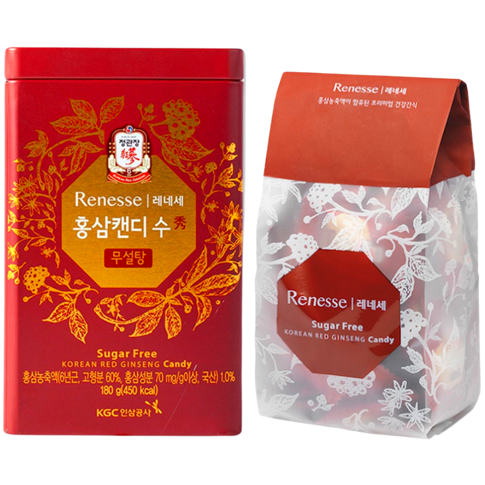 KẸO HỒNG SÂM KHÔNG ĐƯỜNG RENESSE KGC